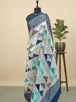 Off-White Chanderi Saree