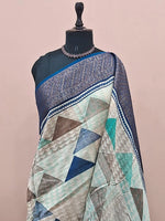 Off-White Chanderi Saree 1