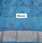 Off-White Chanderi Saree Blouse