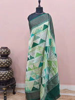 Graceful Off-White Chanderi Saree
