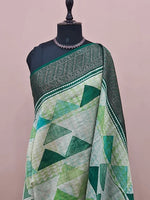 Graceful Off-White Chanderi Saree 1