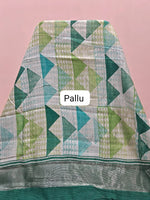 Graceful Off-White Chanderi Saree pallu