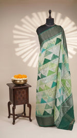 Graceful Off-White Chanderi Saree