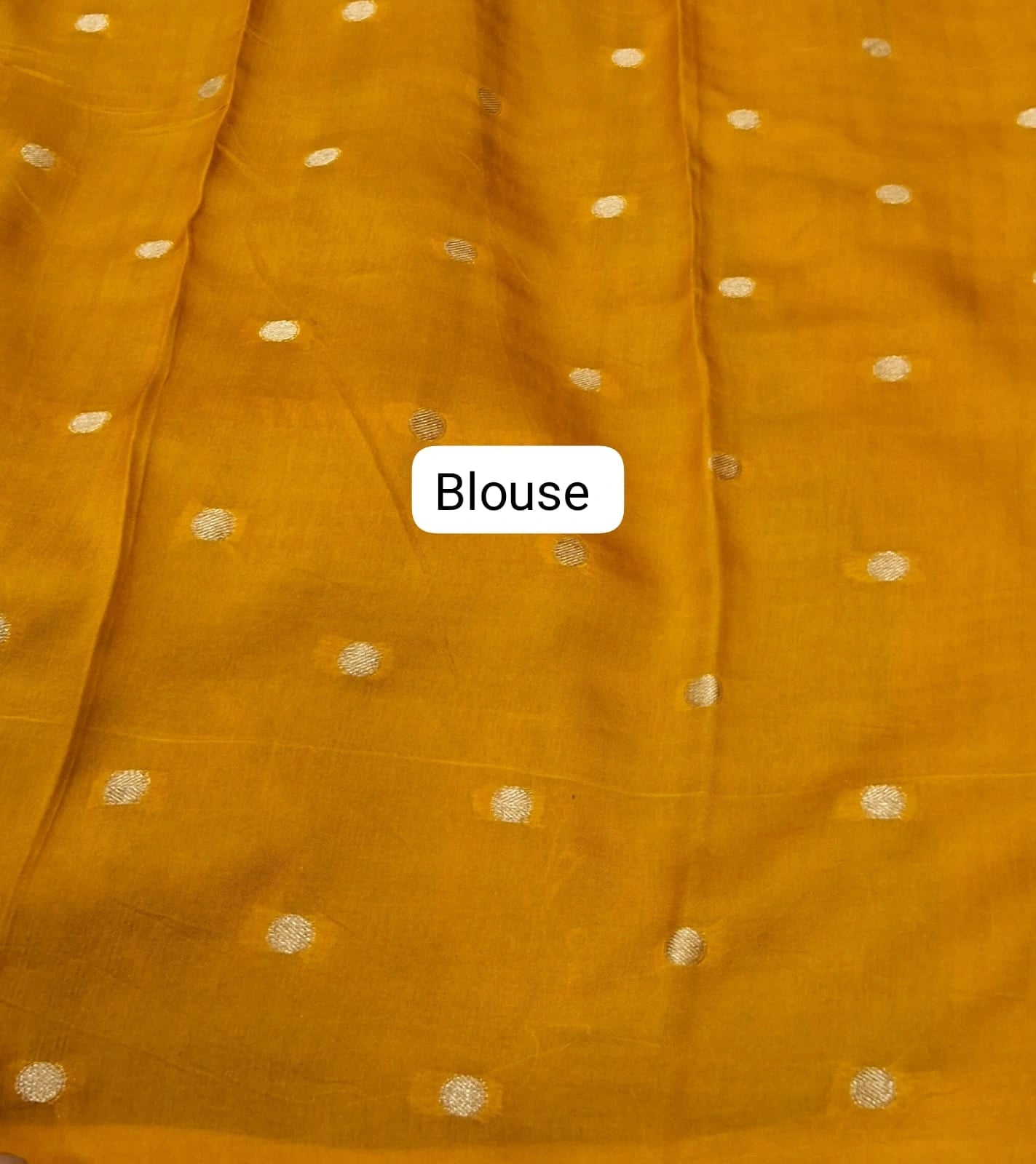 Royal Blue Crepe Silk Saree Blouse