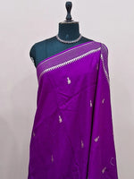 Purple Crepe Silk Saree 1