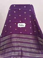 Wine Crepe Silk Saree Pallu