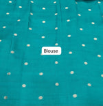 Red Banarasi Crepe Silk Saree Blouse