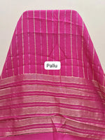Rani Pink Crepe Silk Saree Pallu