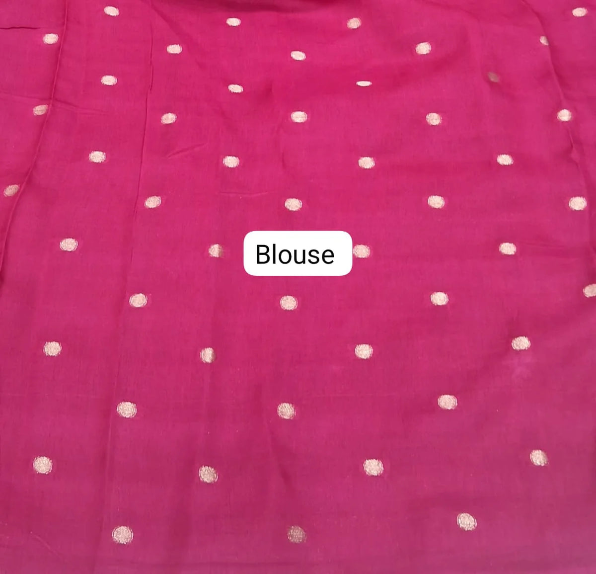 Royal Blue Crepe Silk Saree Blouse