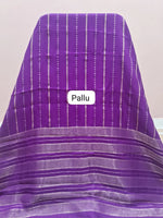 Purple Crepe Silk Saree Pallu