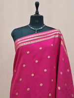 Pink Crepe Silk Saree 1