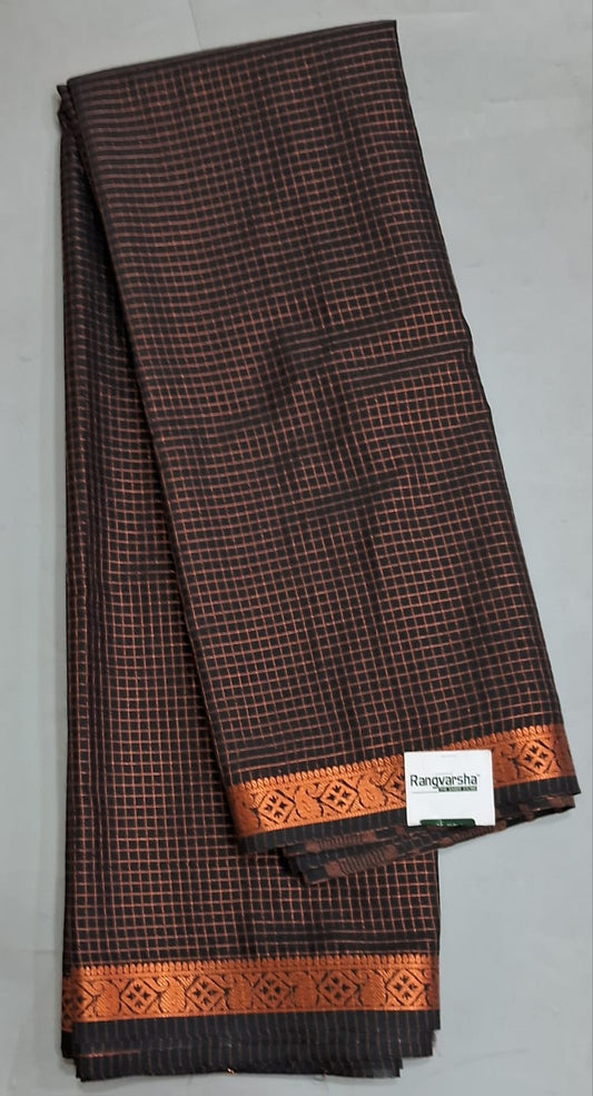 Black Crepe Silk Saree 