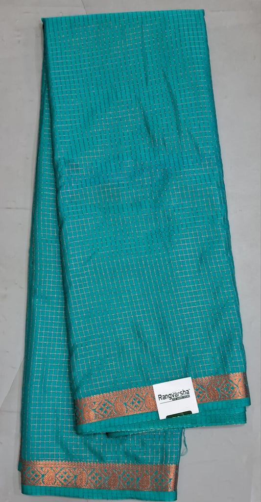 Marine Blue Crepe Silk Saree 