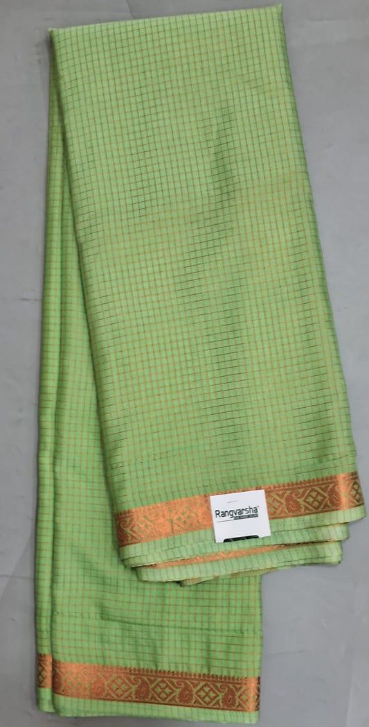 Pista Green Crepe Silk Saree 