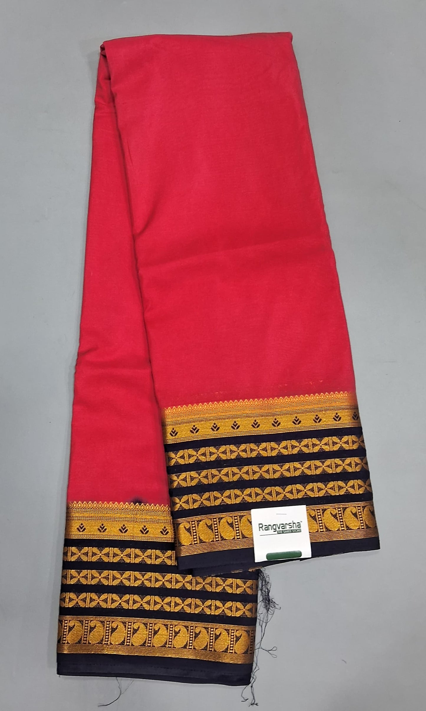 Pink Plain Crepe Silk Saree