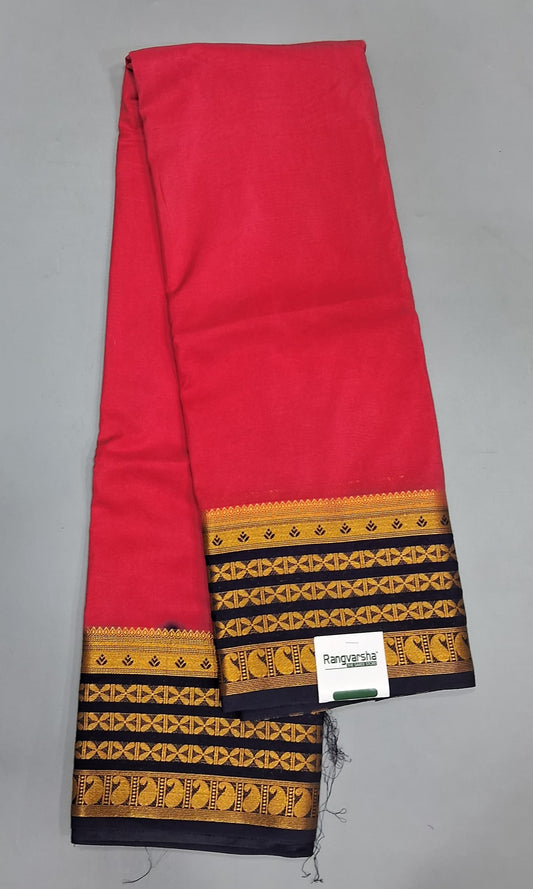 Pink Plain Crepe Silk Saree