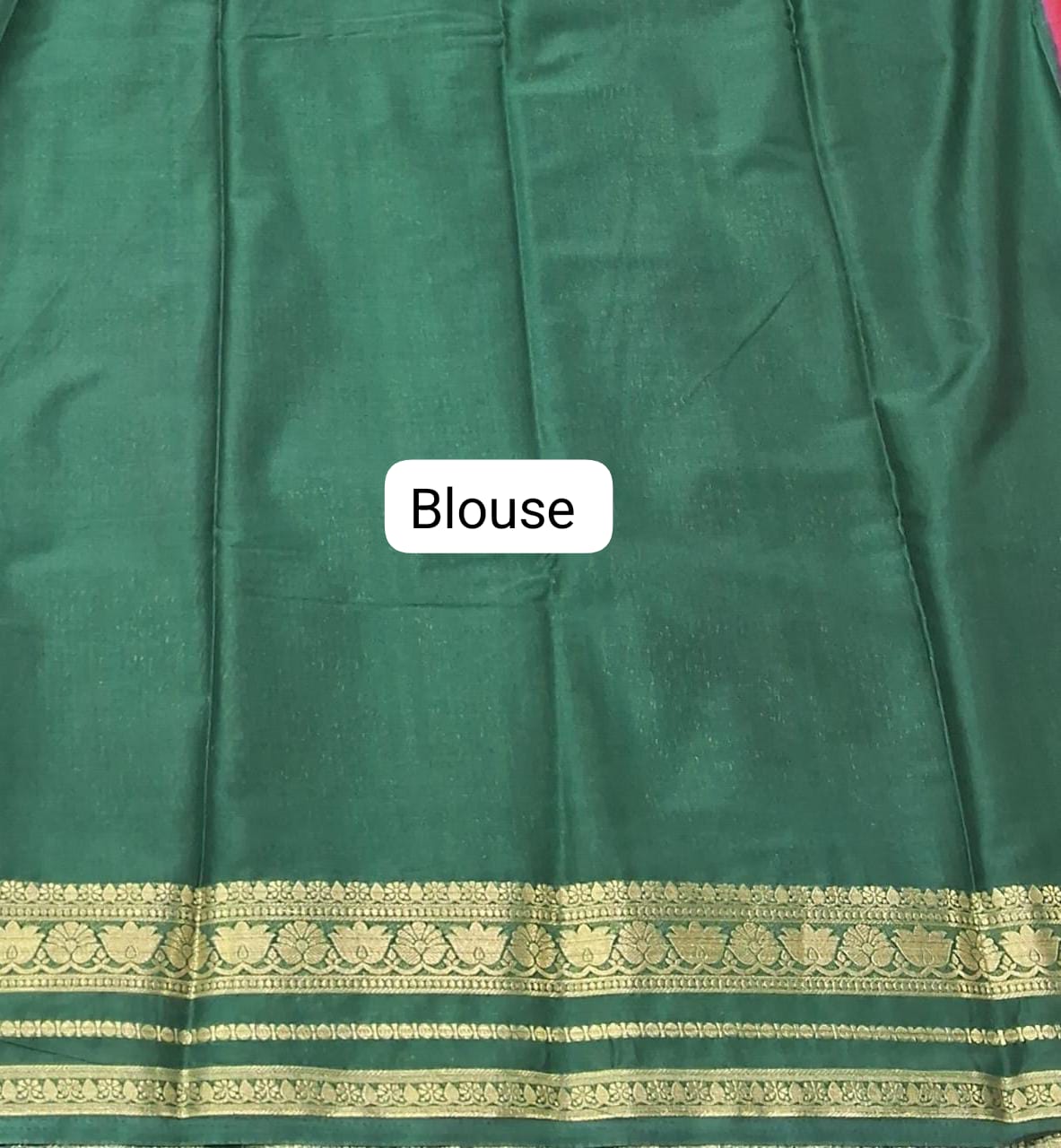 Fire Red Plain Crepe Silk Saree Blouse