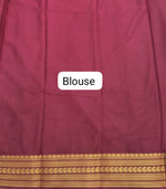 White plain Crepe Silk Saree blouse