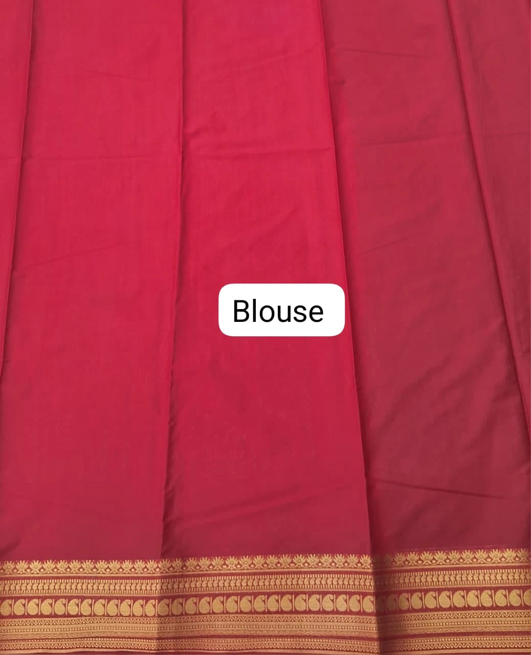 Classic Navy Crepe Silk Saree blouse