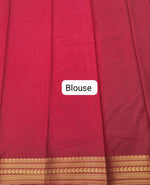 Classic Navy Crepe Silk Saree blouse