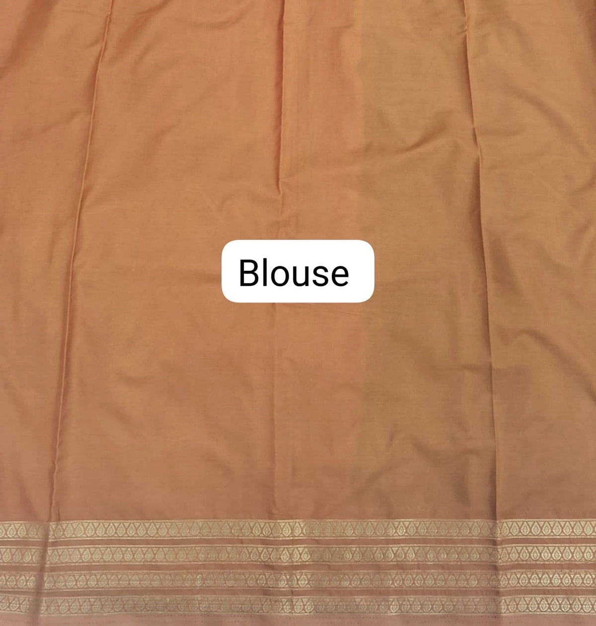 Bottle Green Plain Crepe Silk Saree blouse