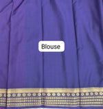 Magenta pink Plain Crepe Silk saree blouse
