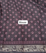 Rust Red Mysore Silk Saree Blouse