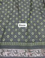 Leaf Green Mysore Silk Saree Blouse