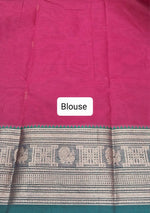 Red Chettinad cotton saree blouse