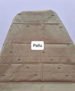Sand Chettinad cotton saree Pallu