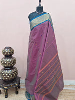 Wine Chettinad cotton saree 