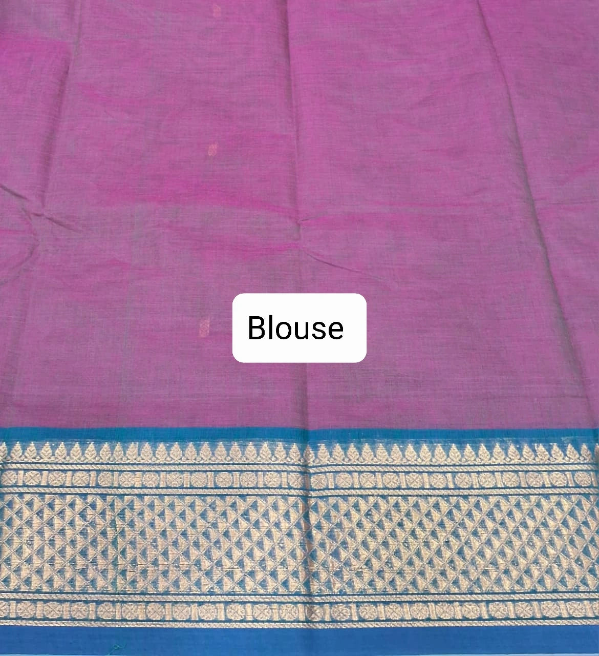 Wine Chettinad cotton saree Blouse