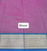 Wine Chettinad cotton saree Blouse