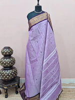 Lavender Chettinad cotton saree