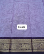 Lavender Chettinad cotton saree Blouse