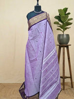 Lavender Chettinad cotton saree