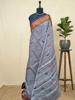Grey Chettinad cotton saree