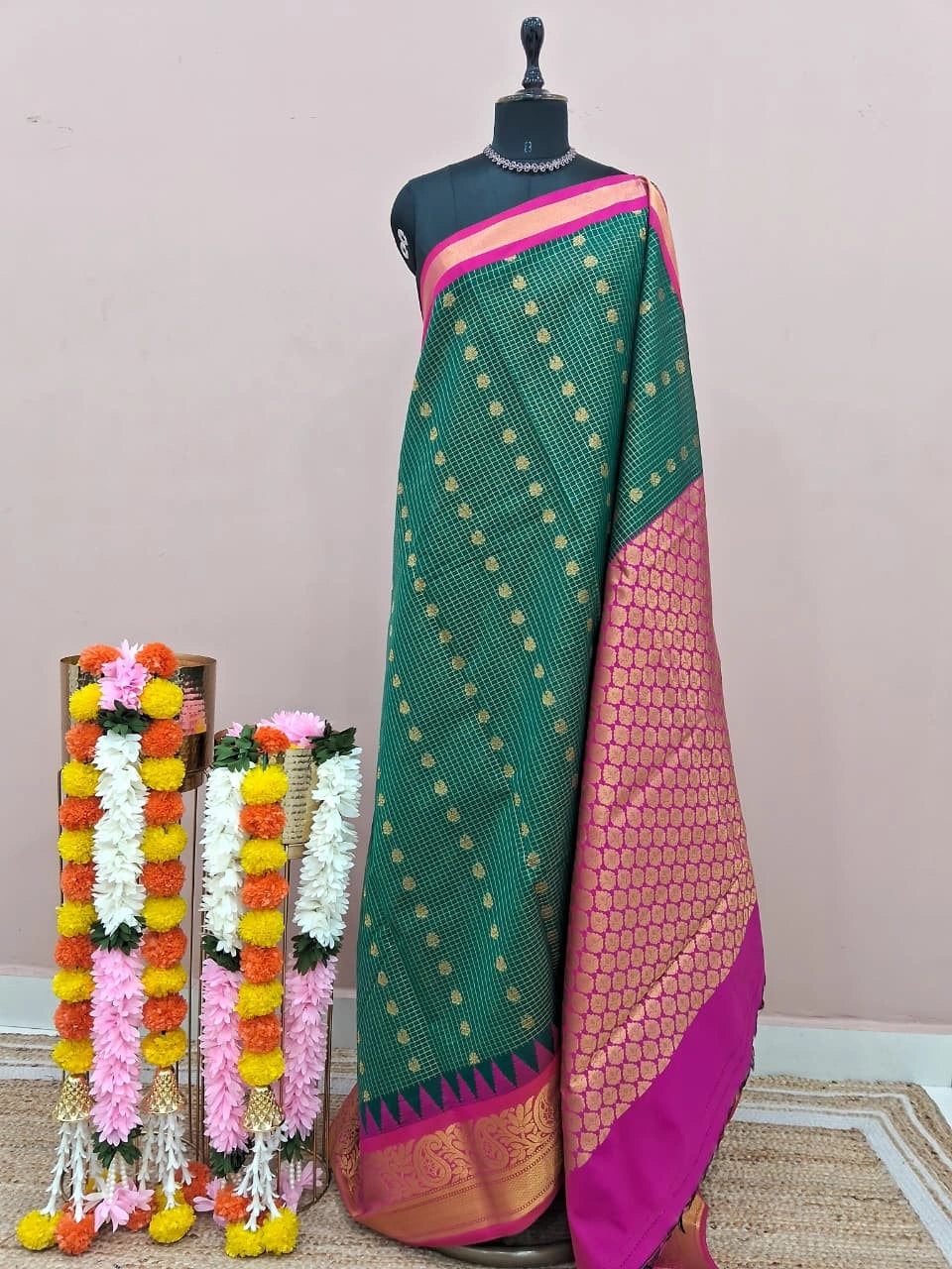 Green Chettinad Silk Cotton Saree