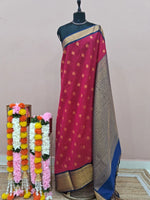 Dark Pink Chettinad Silk Cotton Saree