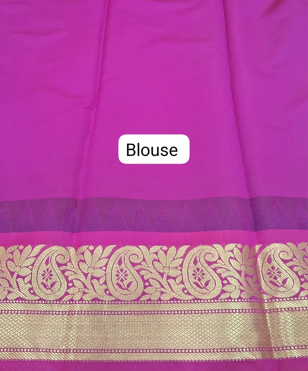 Black Chettinad Silk Cotton Saree blouse