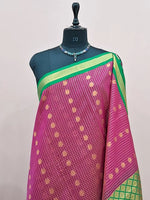 Pink Chettinad Silk Cotton Saree 1