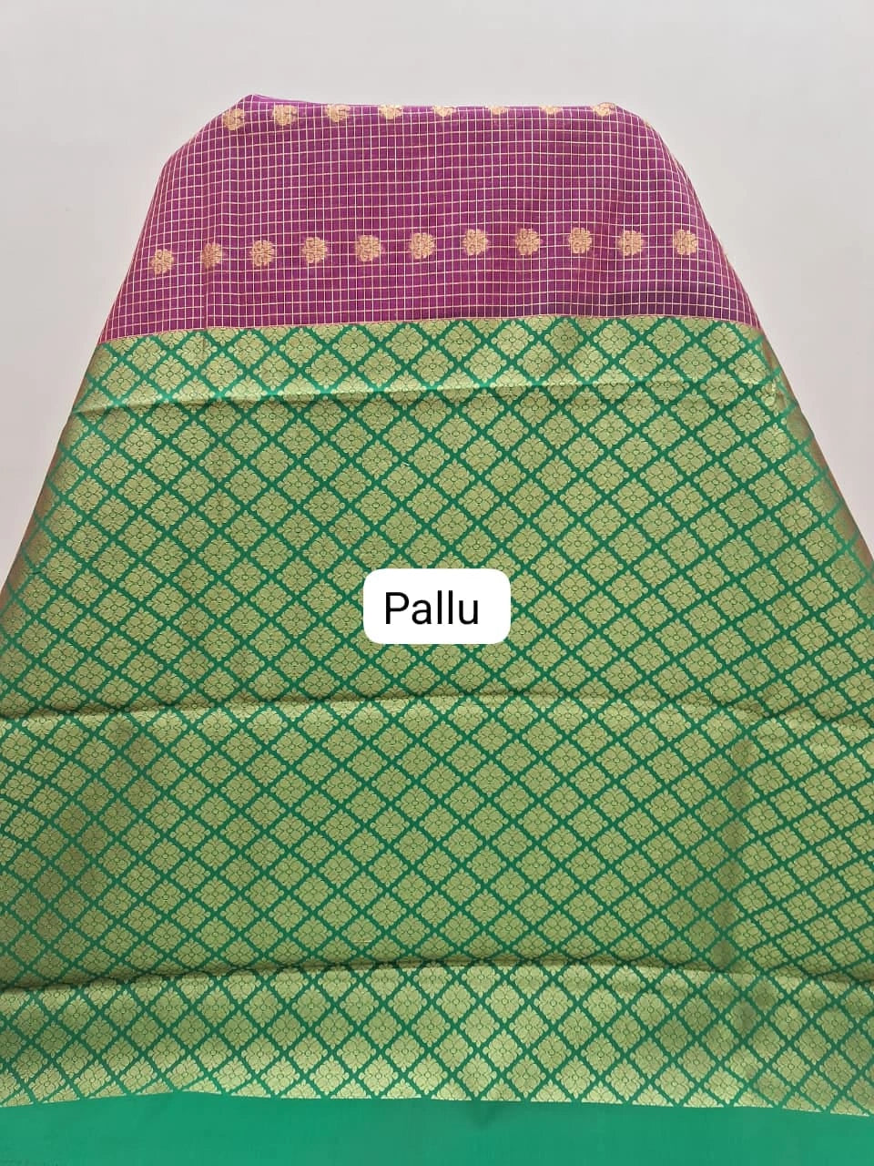 Pink Chettinad Silk Cotton Saree Pallu