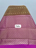 Brown Chettinad Silk Cotton Saree pallu