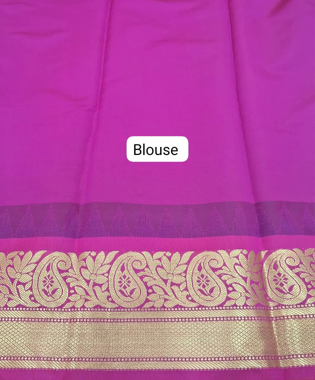 Brown Chettinad Silk Cotton Saree Blouse