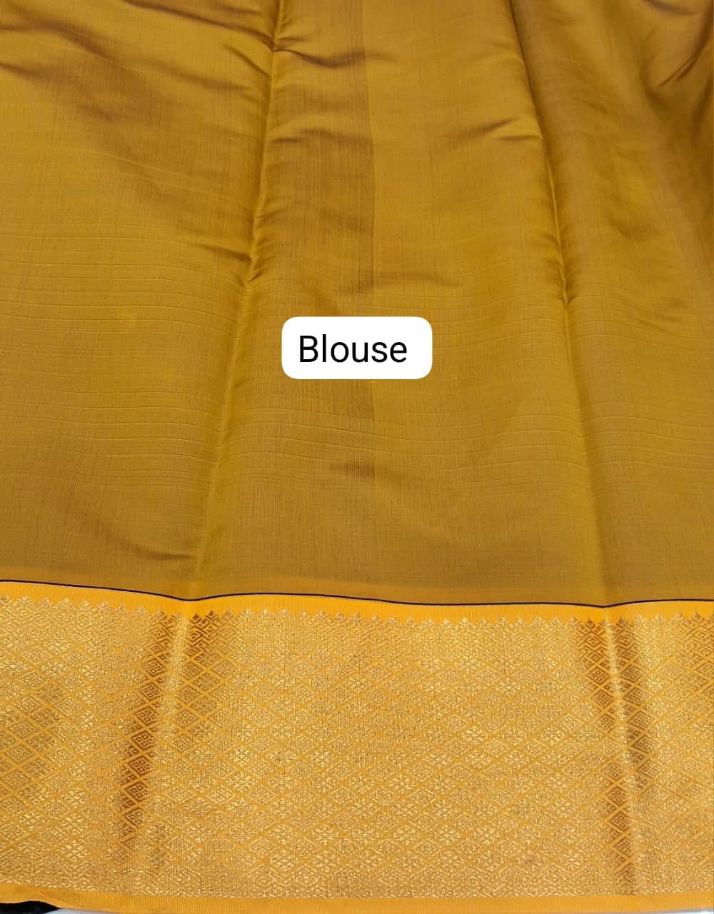 Bottle Green Chettinad Silk Cotton Saree Blouse