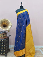 Royal Blue Chettinad Silk Cotton Saree