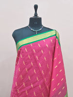 Rani Pink Chettinad Silk Cotton Saree  1