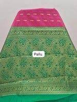 Rani Pink Chettinad Silk Cotton Saree Pallu