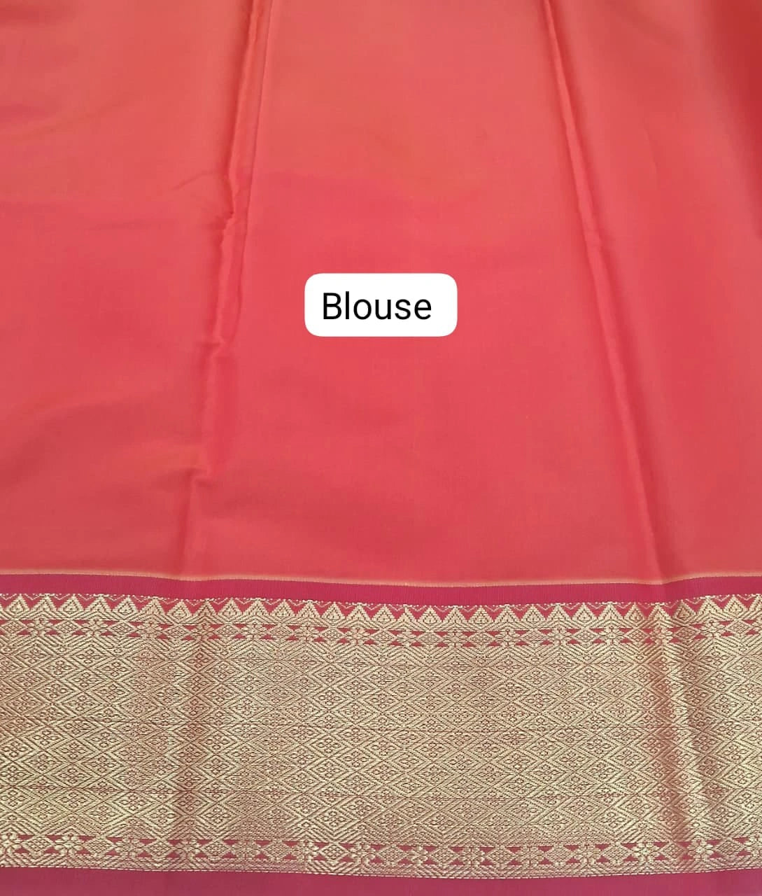 Cream Chettinad Silk Cotton Saree Blouse