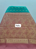 Rama Green Chettinad Silk Cotton Saree Pallu